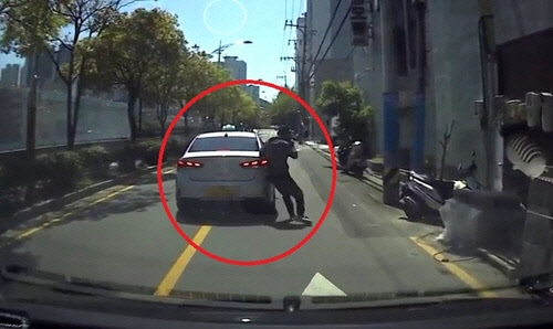 사고 현장[부산경찰청 제공]